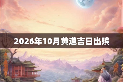 2026年10月黄道吉日出殡