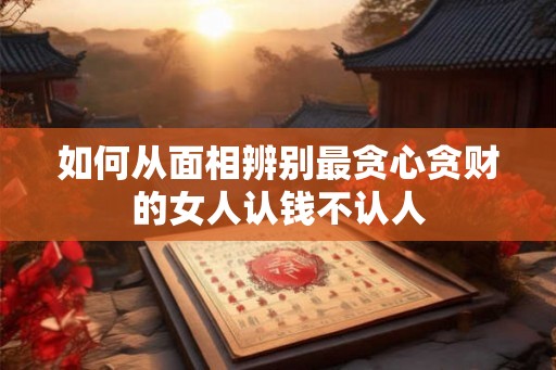 如何从面相辨别最贪心贪财的女人认钱不认人