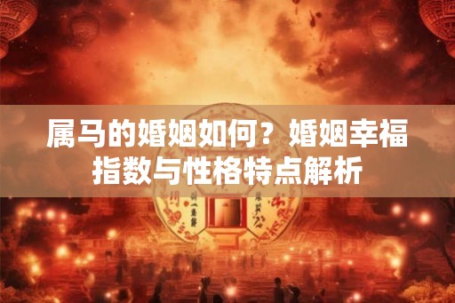 属马的婚姻如何？婚姻幸福指数与性格特点解析