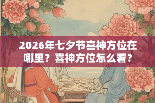 2026年七夕节喜神方位在哪里？喜神方位怎么看？