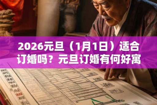 2026元旦（1月1日）适合订婚吗？元旦订婚有何好寓意？