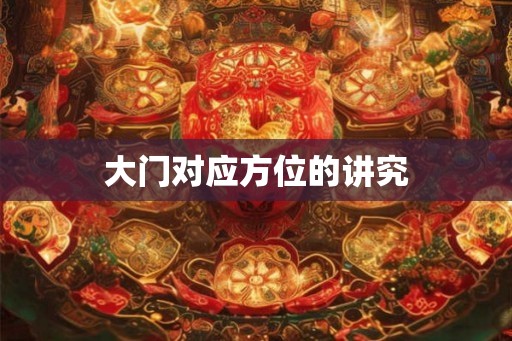 大门对应方位的讲究 大门对应方位的讲究