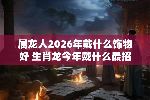属龙人2026年戴什么饰物好 生肖龙今年戴什么最招财