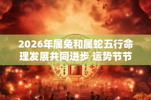 2026年属兔和属蛇五行命理发展共同进步 运势节节高升