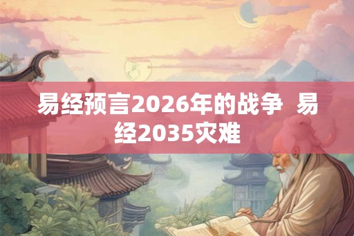易经预言2026年的战争  易经2035灾难