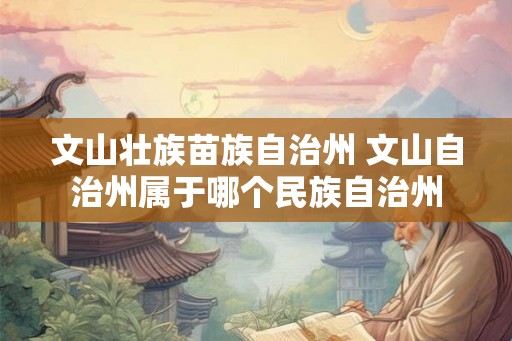 文山壮族苗族自治州 文山自治州属于哪个民族自治州