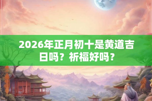 2026年正月初十是黄道吉日吗？祈福好吗？
