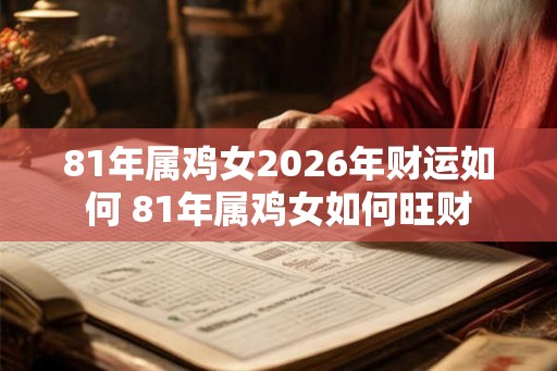 81年属鸡女2026年财运如何 81年属鸡女如何旺财