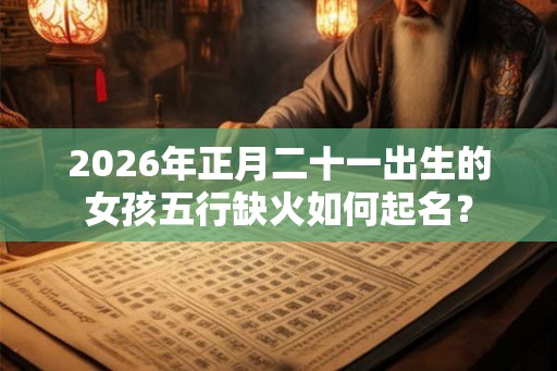 2026年正月二十一出生的女孩五行缺火如何起名？