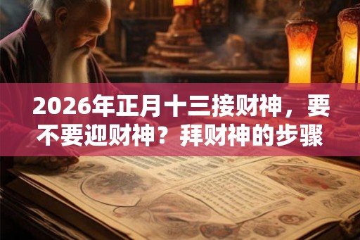 2026年正月十三接财神，要不要迎财神？拜财神的步骤是哪些？