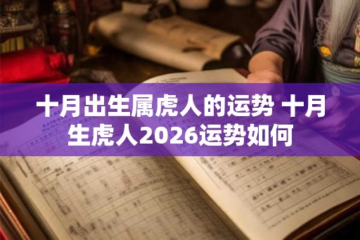十月出生属虎人的运势 十月生虎人2026运势如何