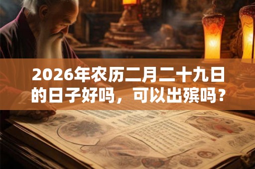 2026年农历二月二十九日的日子好吗，可以出殡吗？