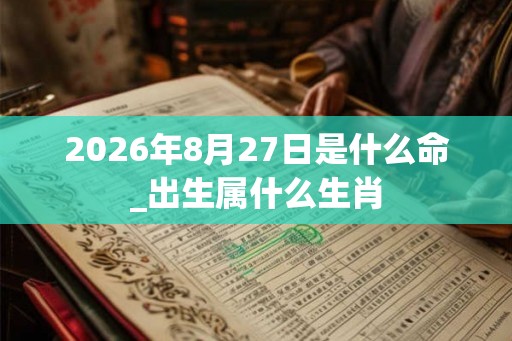 2026年8月27日是什么命_出生属什么生肖