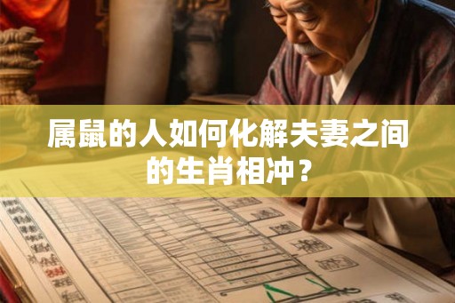 属鼠的人如何化解夫妻之间的生肖相冲？