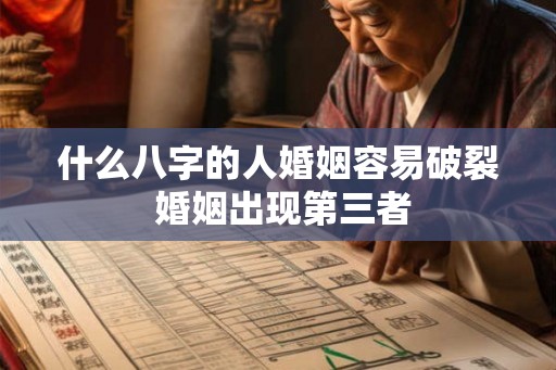 什么八字的人婚姻容易破裂 婚姻出现第三者