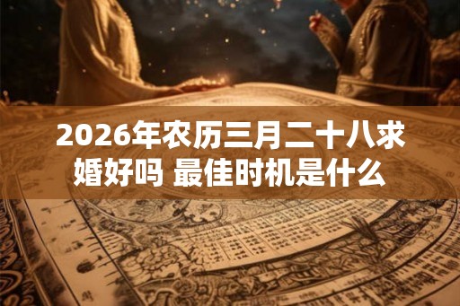 2026年农历三月二十八求婚好吗 最佳时机是什么