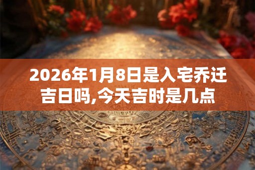 2026年1月8日是入宅乔迁吉日吗,今天吉时是几点