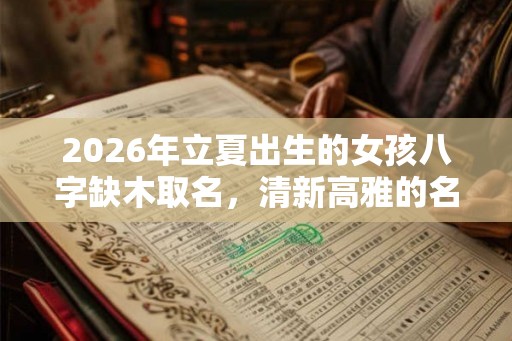 2026年立夏出生的女孩八字缺木取名，清新高雅的名字推荐