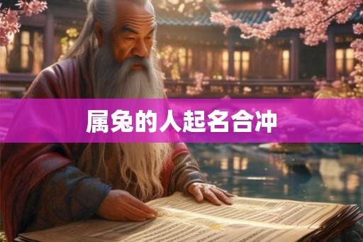 属兔的人起名合冲