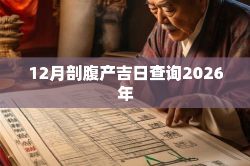 12月剖腹产吉日查询2026年