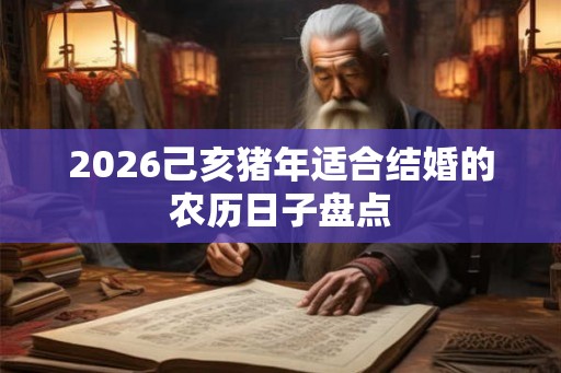 2026己亥猪年适合结婚的农历日子盘点