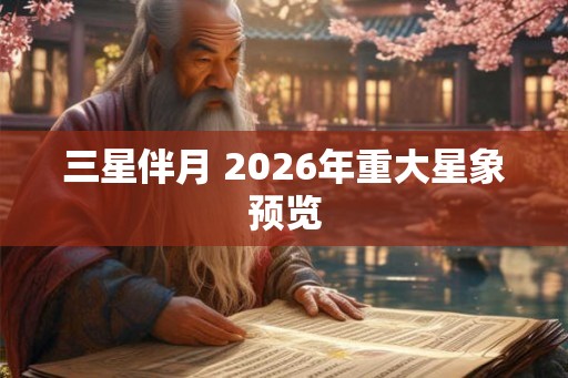 三星伴月 2026年重大星象预览