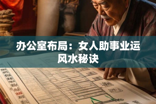 办公室布局：女人助事业运风水秘诀