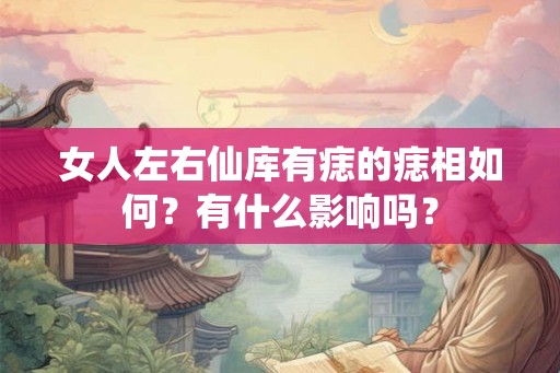 女人左右仙库有痣的痣相如何？有什么影响吗？