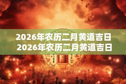 2026年农历二月黄道吉日 2026年农历二月黄道吉日一览表 2026年农历二月黄道吉日 2026年农历二月黄道吉日一览表