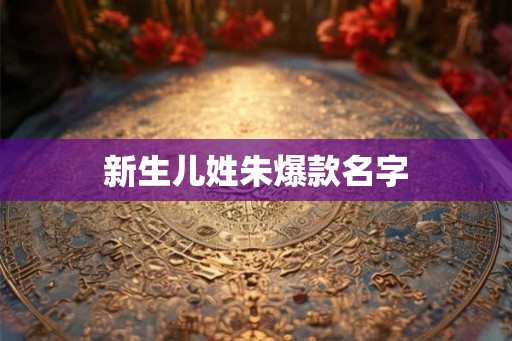 新生儿姓朱爆款名字