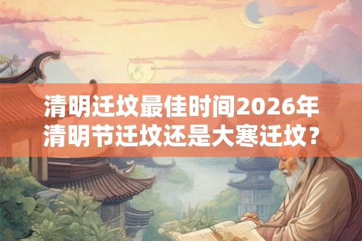 清明迁坟最佳时间2026年清明节迁坟还是大寒迁坟？