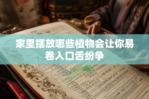家里摆放哪些植物会让你易卷入口舌纷争