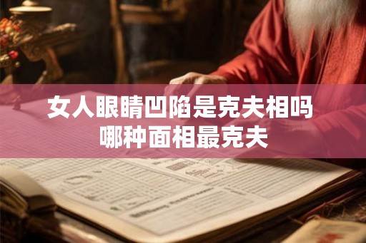 女人眼睛凹陷是克夫相吗 哪种面相最克夫