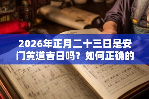 2026年正月二十三日是安门黄道吉日吗？如何正确的安门？