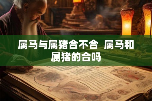 属马与属猪合不合  属马和属猪的合吗
