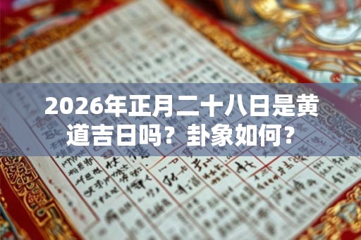 2026年正月二十八日是黄道吉日吗？卦象如何？
