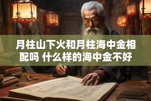 月柱山下火和月柱海中金相配吗 什么样的海中金不好