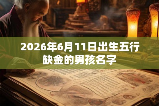 2026年6月11日出生五行缺金的男孩名字 2026年6月11日出生五行缺金的男孩名字