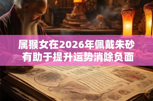 属猴女在2026年佩戴朱砂 有助于提升运势消除负面情绪