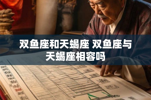 双鱼座和天蝎座 双鱼座与天蝎座相容吗
