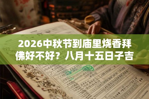 2026中秋节到庙里烧香拜佛好不好？八月十五日子吉利吗？