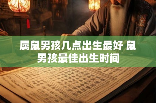 属鼠男孩几点出生最好 鼠男孩最佳出生时间