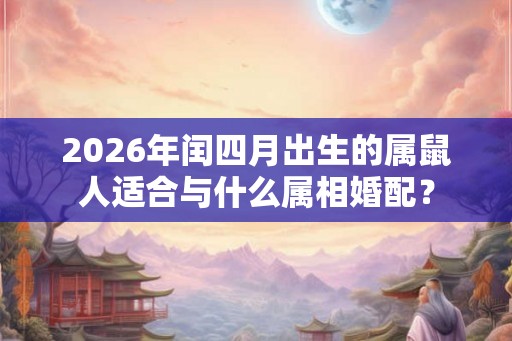 2026年闰四月出生的属鼠人适合与什么属相婚配？