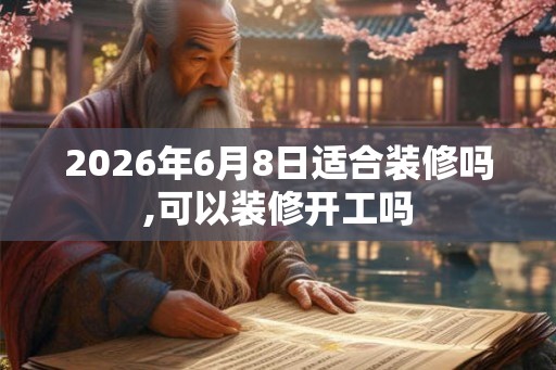 2026年6月8日适合装修吗,可以装修开工吗