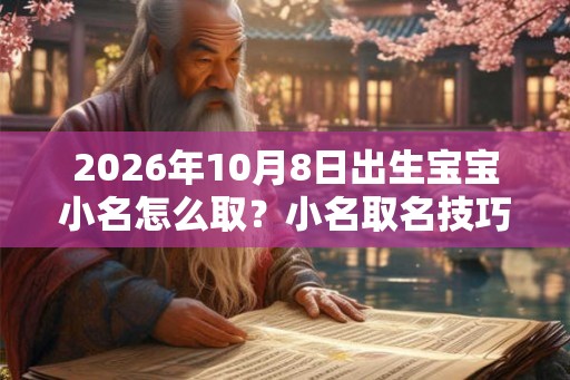 2026年10月8日出生宝宝小名怎么取？小名取名技巧推荐！