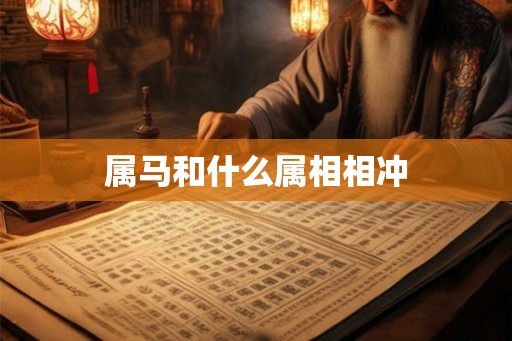 属马和什么属相相冲