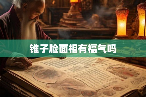 锥子脸面相有福气吗
