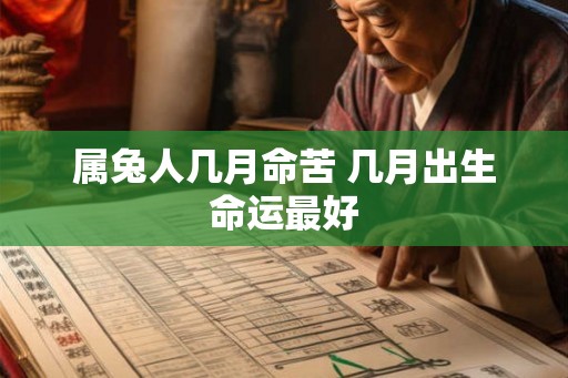 属兔人几月命苦 几月出生命运最好 属兔人几月命苦 几月出生命运最好