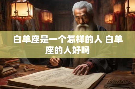 白羊座是一个怎样的人 白羊座的人好吗