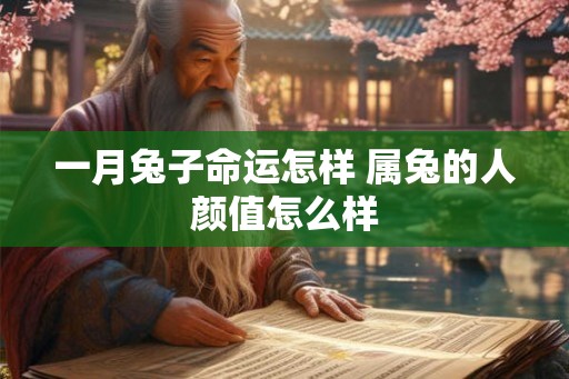 一月兔子命运怎样 属兔的人颜值怎么样